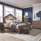 Signature Design by Ashley Charmond King Bed in Dark Brown, , large