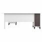 Bush Somerset 72" L-Shaped Desk with Hutch in Storm Gray and White, , large