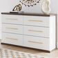 Ashley Kendanport 6-Drawer Dresser in Dark Brown and Matte White, , large