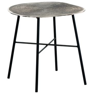 Ashley Laverford End Table in Chrome and Black, , large