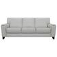 Blue River Bergen Leather Stationary Sofa in Dove Gray, , large