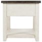 Waltham Madison County End Table in Vintage White, , large