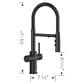 Blanco Catris Flexo Filter Semi-Pro 1.5 GPM Kitchen Faucet - Matte Black, , large