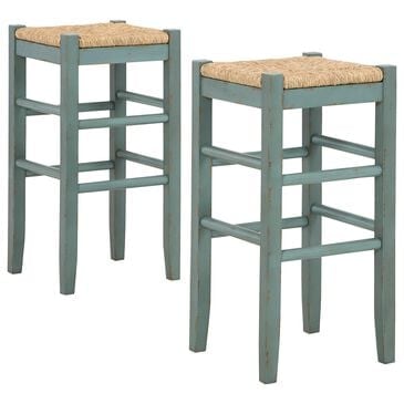 Ashley Mirimyn Bar Stool Set of 2 in Teal, , large