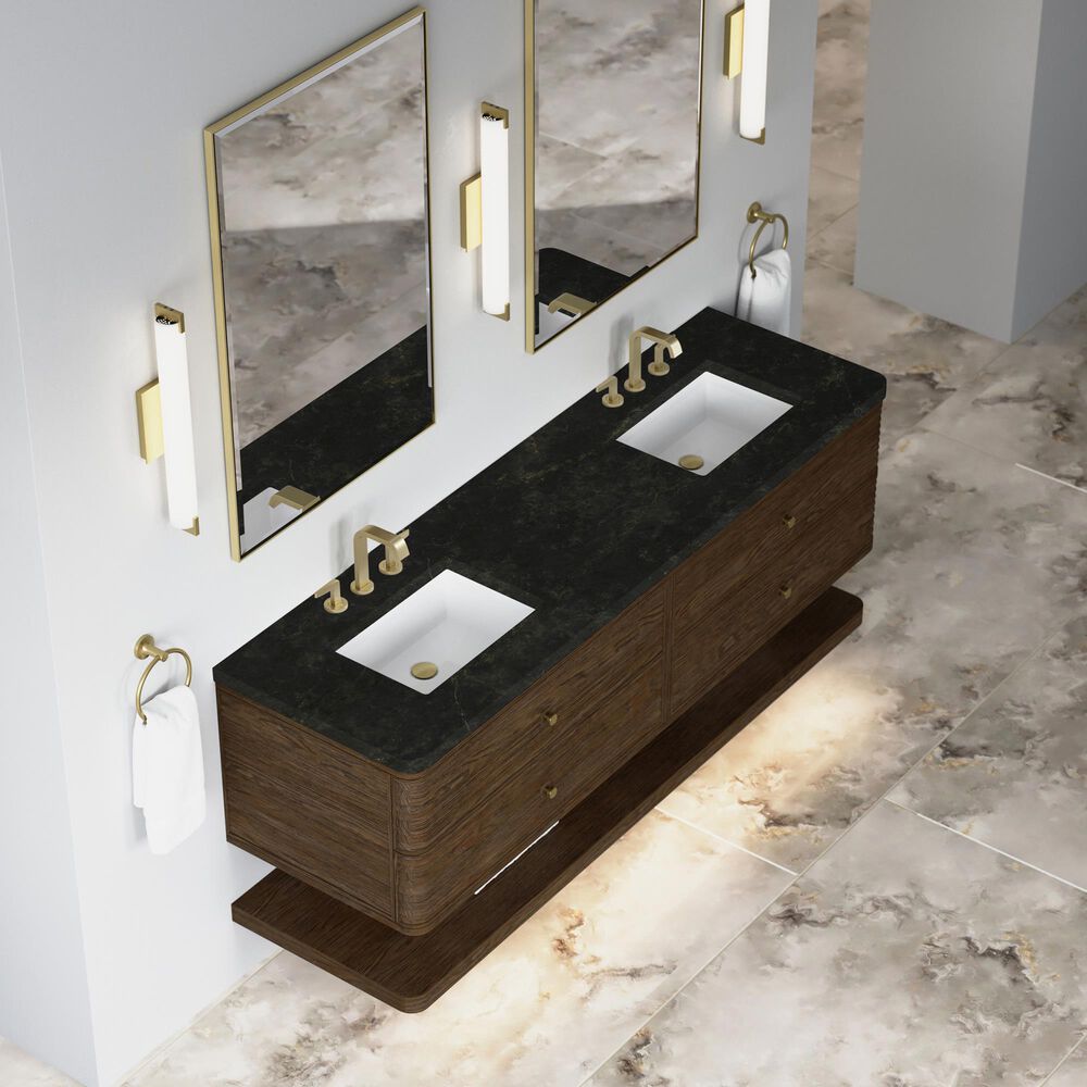 James Martin Allamari 72" Double Bathroom Vanity in Sable with 3 cm Phantome Eclos Top and Rectangular Sinks, , large