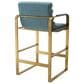 Eichholtz Olsen Counter Stool in Brushed Brass, , large