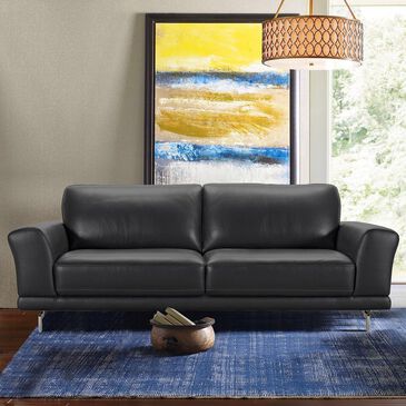 Blue River Everly Sofa in Black and Stainless Steel, , large