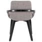 LumiSource Cosmo Accent Chair with Fabric Cushion in Grey, , large