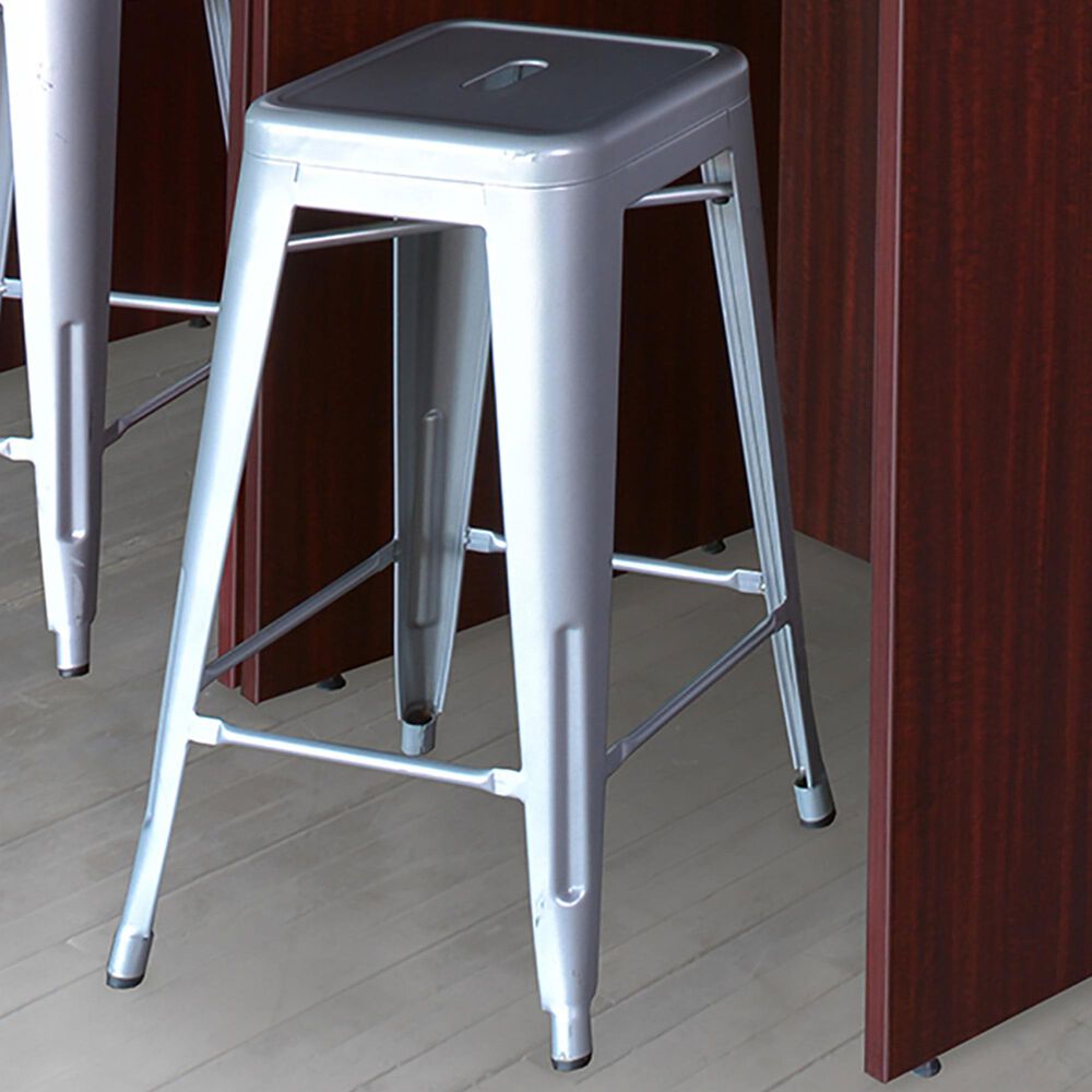 Regency Global Sourcing Rivet Stack Stool in Grey, , large