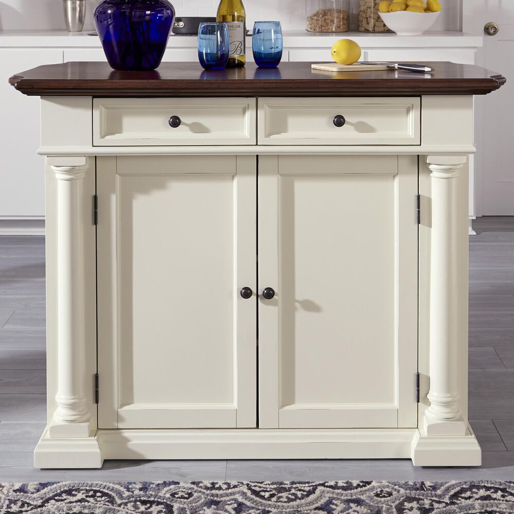 Homestyles Beacon Hill Kitchen Island in Aged Cherry, , large
