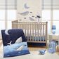 Lambs & Ivy Bubbles and Squirt Hand Painted Whale Lamp in Blue, , large