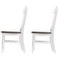 Emerald Home Furnishings Mountain Retreat Side Chair in Dark Mocha and Antique White (Set of 2), , large