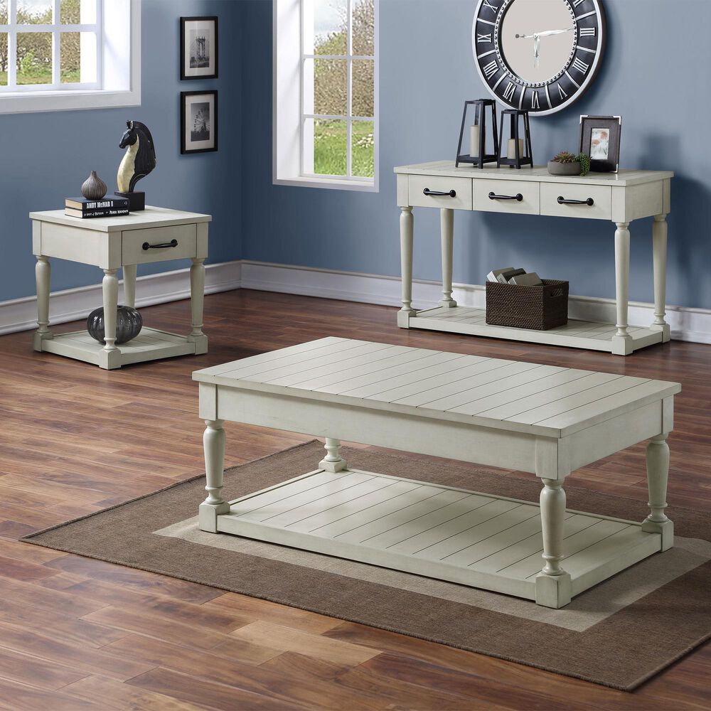 Steve Silver Furniture Hemingway Lift Top Coffee Table in Alabaster, , large