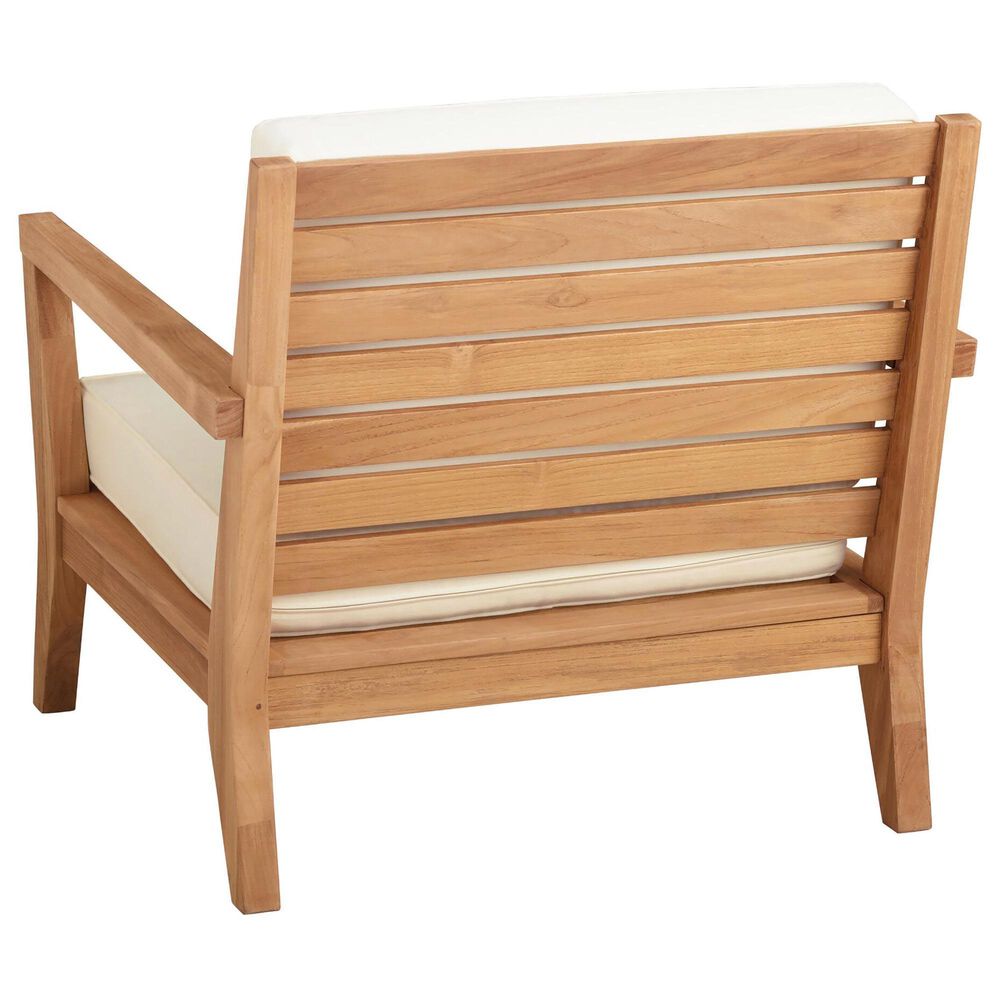 Linon Home Decor Carenen Patio Arm Chair in White, , large