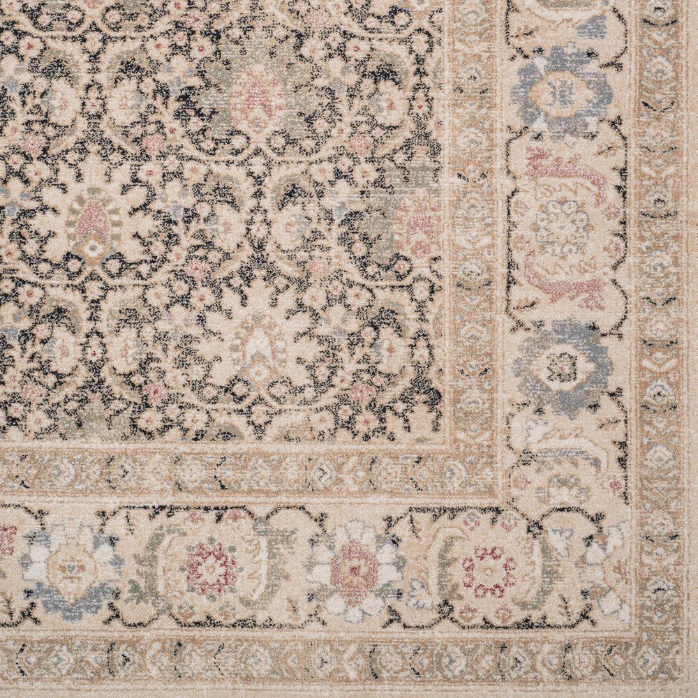 Capel Avery Keshan 3401RS03110506350 3&#39; 11&quot; x 5&#39; 6&quot; Onyx Cream Area Rug, , large