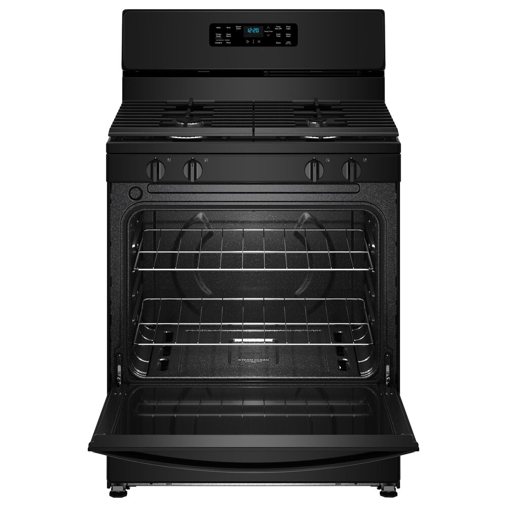 Whirlpool 5.1 Cu. Ft. Gas Range with Crispy Mode and Dishwasher Safe Grates in Black, , large