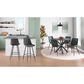 LumiSource Durango Side Chair with Green Upholstered in Black (Set of 2), , large