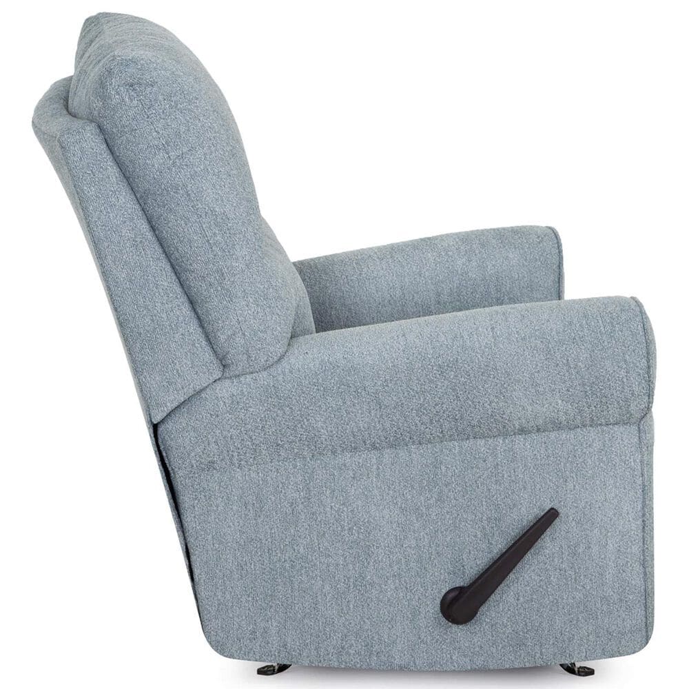 Moore Furniture Morgan Manual Rocker Recliner in Cakepop Chambray, , large