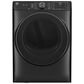 GE Appliances 7.8 Cu. Ft. Capacity Smart Front Load Gas Dryer with Steam and Sanitize Cycle in Carbon Graphite, , large