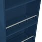 HOMLUX 56" Kitchen Island with Extended Table in Navy Blue, , large