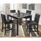 Ashley Maysville 5-Piece Counter Height Dining Set in Black, , large