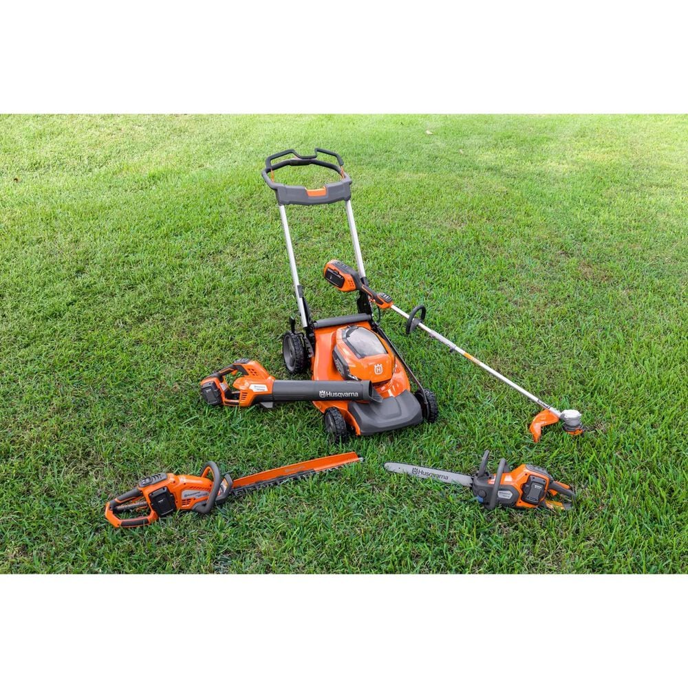 Husqvarna 800-CFM 200-MPH Battery Leaf Blower with 7.7 Ah Battery and QC250 Charger in Orange, , large