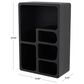 Maple and Jade 16" Wall Shelf with Arched Block Shapes in Black, , large