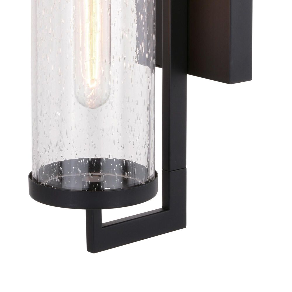 Vaxcel Morgan Park 20" 1-Light Dusk-to-Dawn Sensor Outdoor Wall Sconce in Matte Black, , large