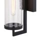 Vaxcel Morgan Park 20" 1-Light Dusk-to-Dawn Sensor Outdoor Wall Sconce in Matte Black, , large