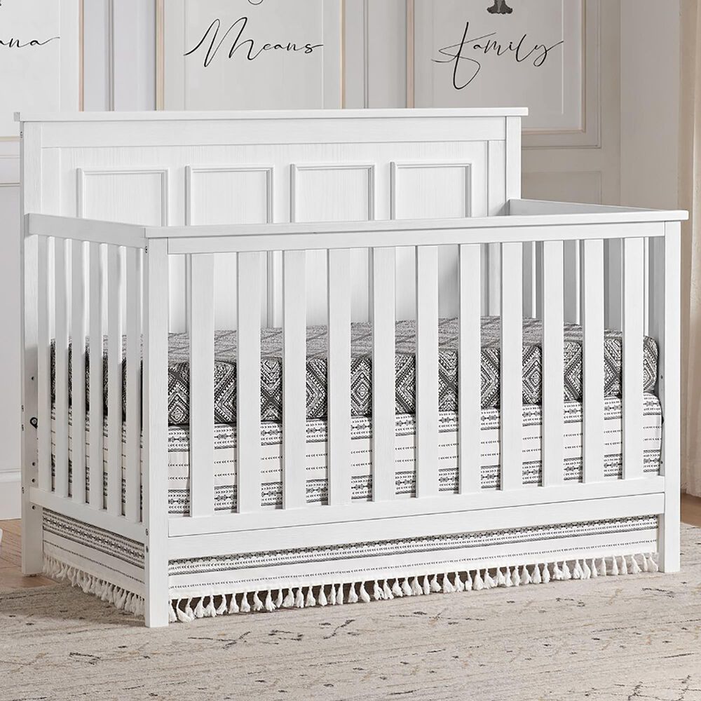 Oxford Baby Bennett 4-In-1 Convertible Crib in Rustic White, , large