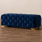 Baxton Studio Avara Bench Ottoman in Royal Blue, , large