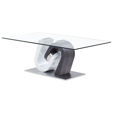 Global Furniture USA Coffee Table in White and Grey, , large