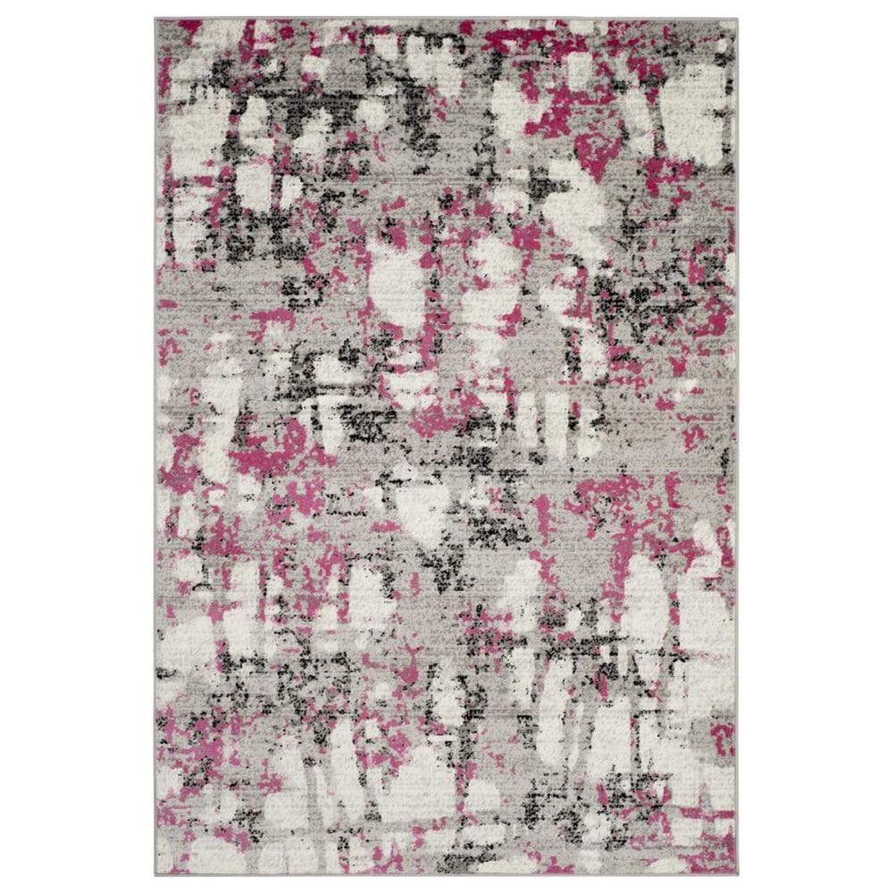 Safavieh Skyler SKY193P 4" x 6" Gray and Pink Area Rug, , large