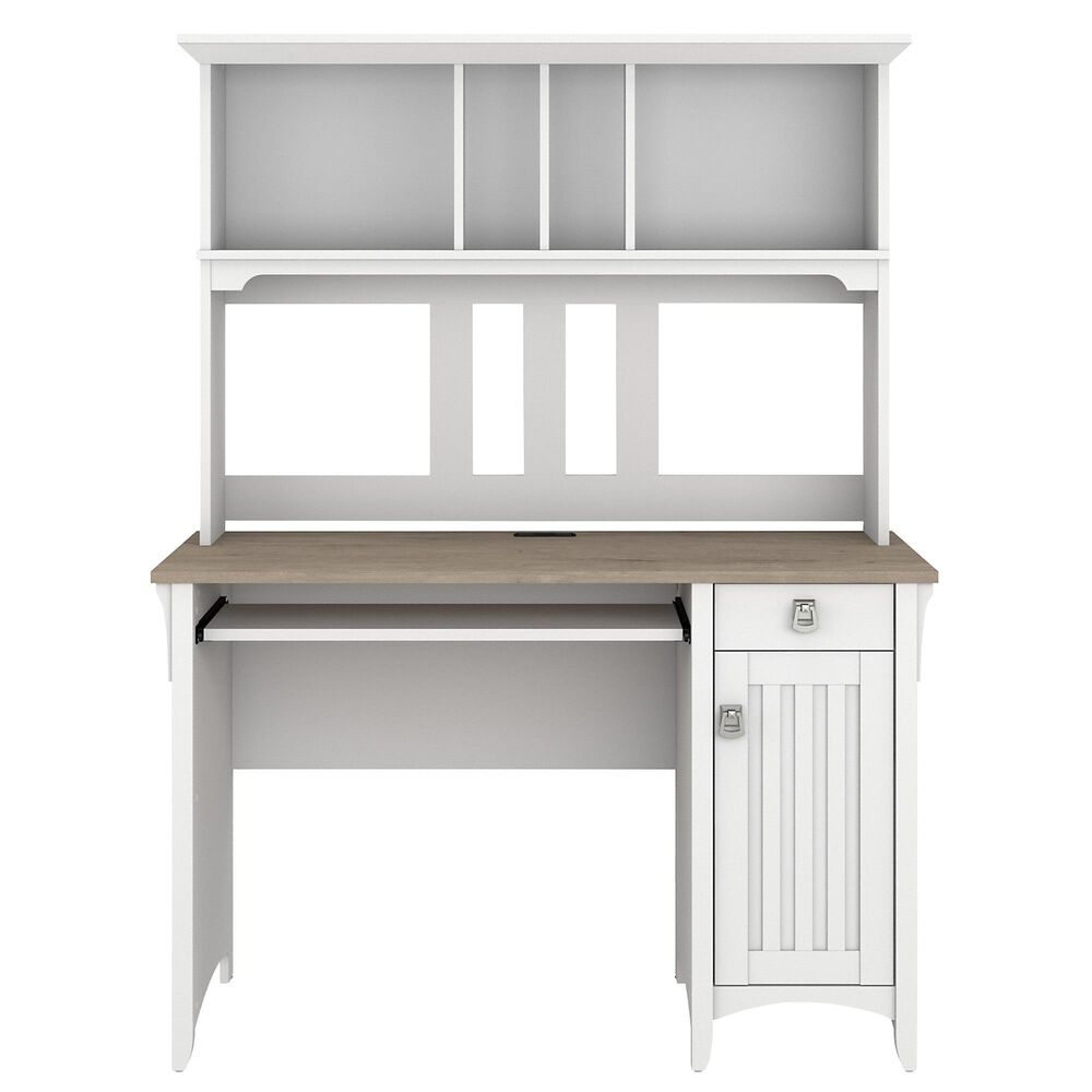 Bush Salinas 3Piece Office Desk with Hutch, File and Bookcase