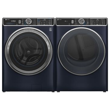 GE Profile 5.3 Cu. Ft. Smart Front Load Washer and 7.8 Cu. Ft. Gas Dryer Laundry Pair in Sapphire Blue, , large