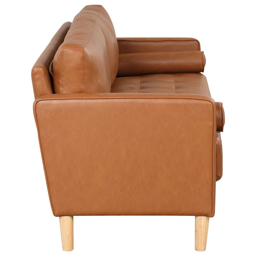 Lifestyle Solutions Langford Stationary Sofa in Caramel, , large