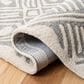 Safavieh Micro-Loop MLP262F 8" x 10" Gray and Ivory Area Rug, , large