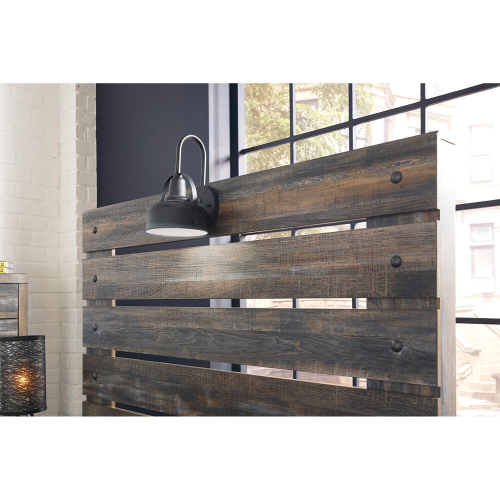 Ashley Drystan Twin Slat Headboard in Rustic Brown, , large