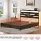 HOMLUX Queen Upholstered Platform Storage Bed Frame in Beige, , large