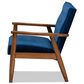 Baxton Studio Sorrento Arm Chair in Navy Blue, , large