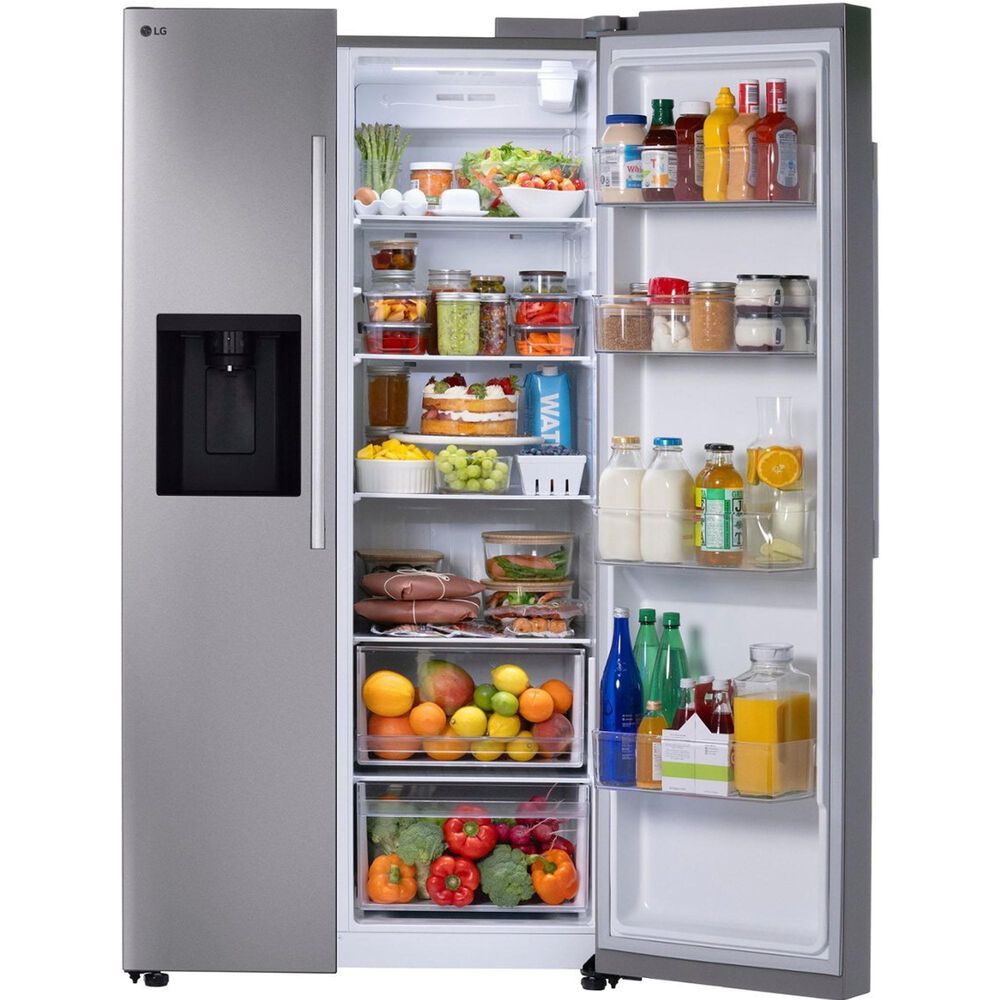 LG 27 Cu. Ft. Side-By-Side Refrigerator in PrintProof Stainless Steel, , large