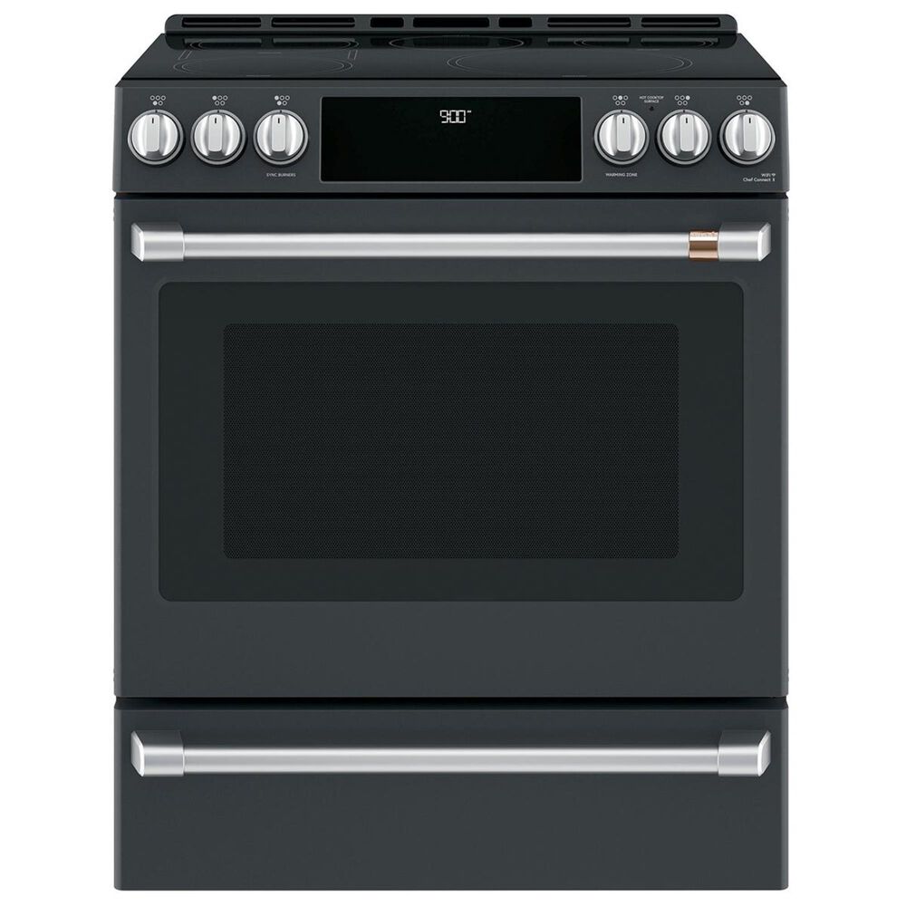 Cafe Handle and Knob Kit for Electric Range in Brushed Stainless, , large