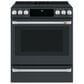 Cafe Handle and Knob Kit for Electric Range in Brushed Stainless, , large