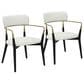 LumiSource Savannah Arm Chair with Cream Cushion in Black and Gold (Set of 2), , large