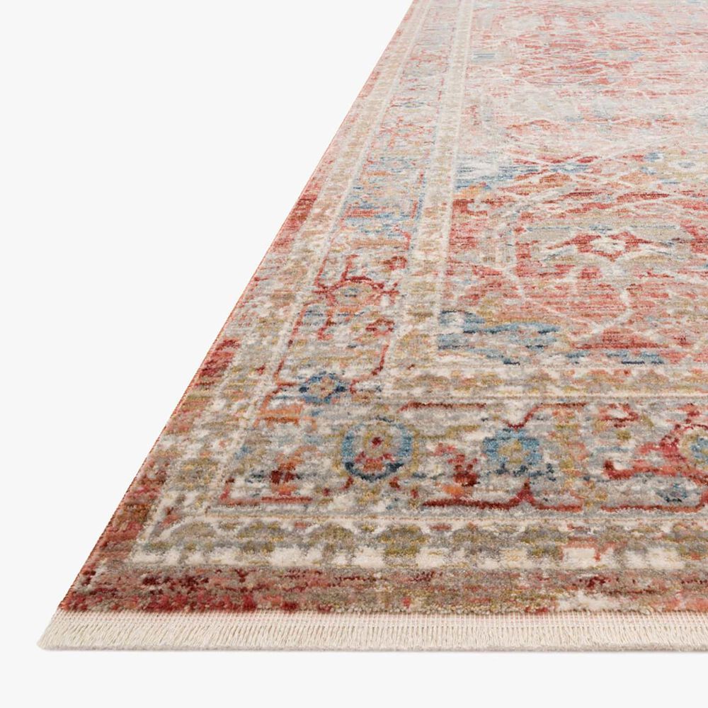 Loloi Claire CLE-01 3&#39;7&quot; x 5&#39;1&quot; Red and Ivory Area Rug, , large