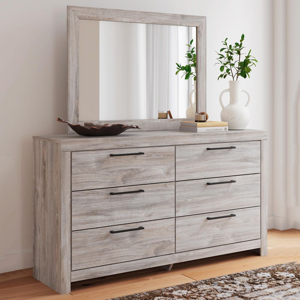 Ashley Broachmyn Dresser and Mirror in Gray, , large