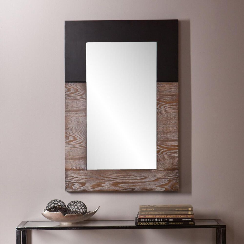 Holly and Martin Wagars Mirror in Burnt Oak/Black, , large