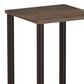 HOMLUX Turn-N-Tube End Table in Walnut and Brown (Set of 2), , large