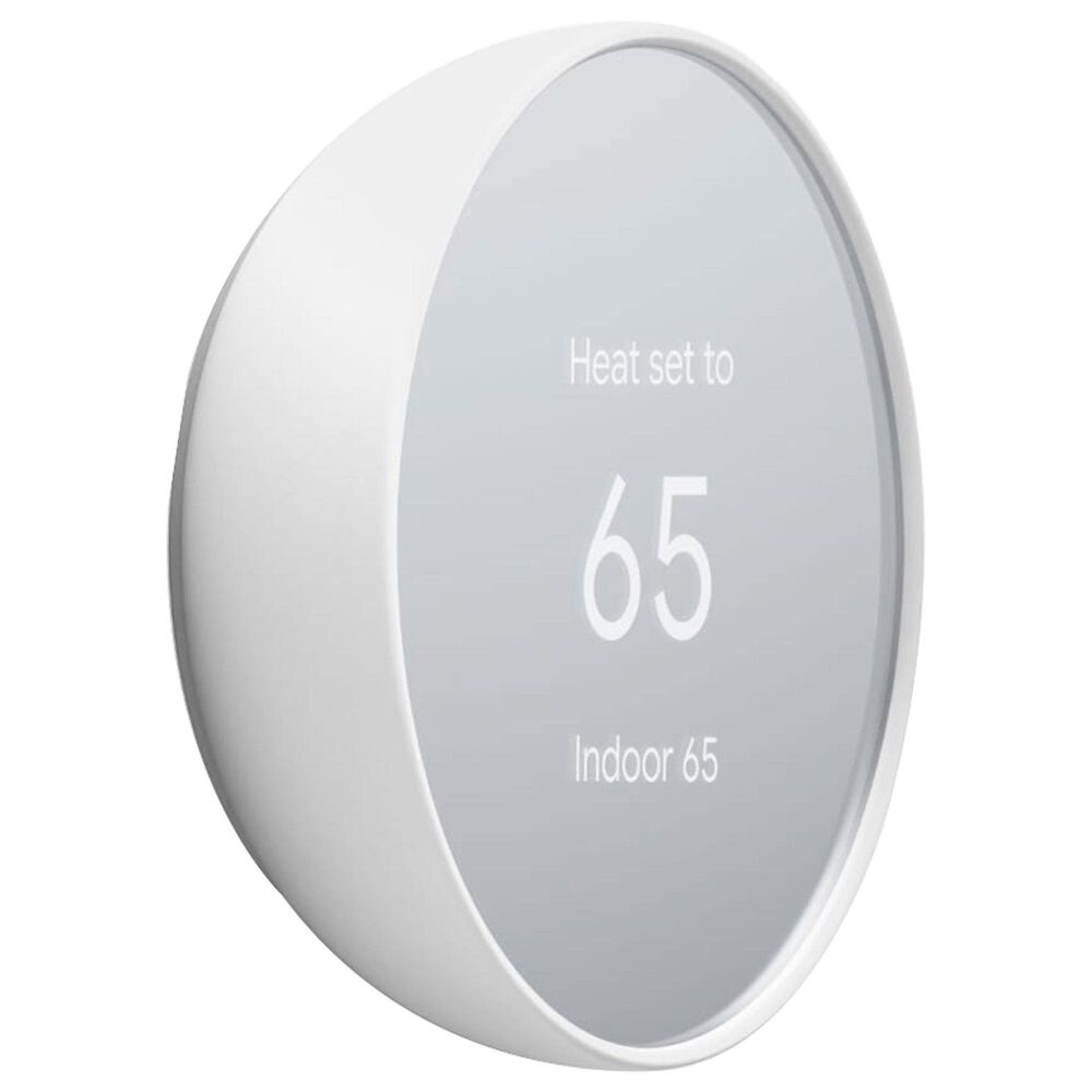 Google Nest Thermostat - Smart Programmable Wi-Fi Thermostat - Snow, , large
