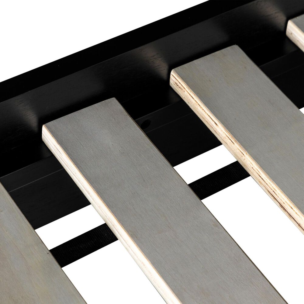 37B Casal King Platform Bed in Black Finish, , large